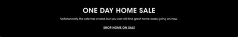 bloomingdale's 1 day home sale.